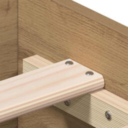 Berkfield Modern Bed Frame With Drawers Artisan Oak Engineered Wood 140 X 190 Cm - thumbnail 9