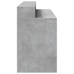 Berkfield Desk With Led Lights Concrete Grey 140X55X91 Cm Engineered Wood - thumbnail 7