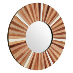 Orsina Barn Natural Wood Wall Mirror - thumbnail 2