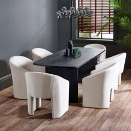 Oakham Cambria Elegant Cream Tub Dining Chair - thumbnail 6