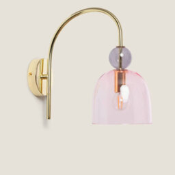 Edit Baudelaire Glass Wall Light Pink - thumbnail 2
