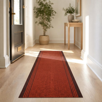 "Bravich Red Hallway Runner 66 X 183Cm (2'2"" X 6')" - image 1