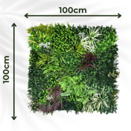 Artificial Plant Flower Living Wall Panels Realistic - Wordsworth - Indoor / Outdoor - 1M X 1M - Home, Garden, Office - thumbnail 2