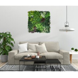 Artificial Plant Flower Living Wall Panels Realistic - Wordsworth - Indoor / Outdoor - 1M X 1M - Home, Garden, Office - thumbnail 8