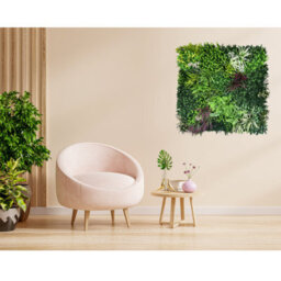 Artificial Plant Flower Living Wall Panels Realistic - Wordsworth - Indoor / Outdoor - 1M X 1M - Home, Garden, Office - thumbnail 9
