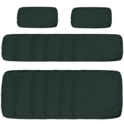 Outsunny Garden Rattan Sofa Set Polyester Cover Replacement No Cushion Grey-Green - thumbnail 2