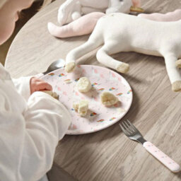 Childs Dining Set: Sophie Allport Unicorn Dining Set, Melamine - thumbnail 3