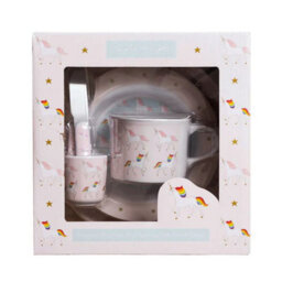 Childs Dining Set: Sophie Allport Unicorn Dining Set, Melamine - thumbnail 6