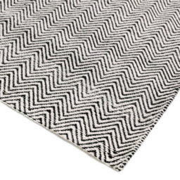 Black/white Classic Abstract Modern Handmade Easy To Clean Rug For Dining Room Bedroom Livingroom-160Cm X 230Cm - thumbnail 3