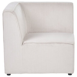 Beliani Modular Sofa 3 Seater Lemvig Corduroy Beige - thumbnail 8
