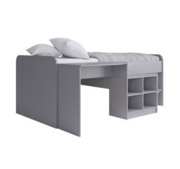 Kidsaw Pilot Cabin Bed In Grey With Built In Desk And Storage - thumbnail 4