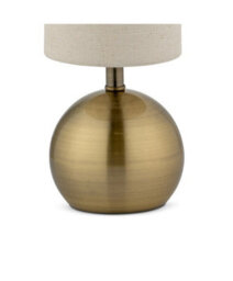 Lighting Supermarket Bedford Modern Brass Brushed Metal Ball Small Touch Control Table Lamp - thumbnail 3