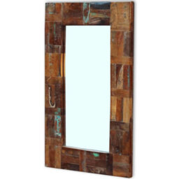 Walplus Reclaimed Wood Framed Wall Mirror Retro Multicolour Bathroom Hall Home Decor - thumbnail 4