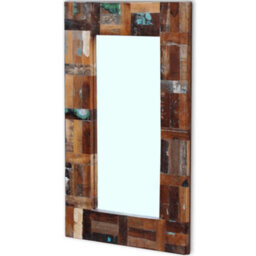 Walplus Reclaimed Wood Framed Wall Mirror Retro Multicolour Bathroom Hall Home Decor - thumbnail 5