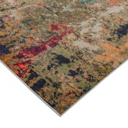 Multicolor Modern Easy To Clean Abstract Rug For Dining Room-80Cm X 150Cm - thumbnail 3