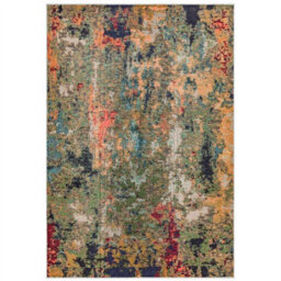 Multicolor Modern Easy To Clean Abstract Rug For Dining Room-80Cm X 150Cm - thumbnail 5