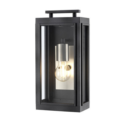 Luminosa Lighting Elstead Hinkley Sutcliffe Outdoor 1 Light Wall Lantern Aged Zinc Ip44 - image 1