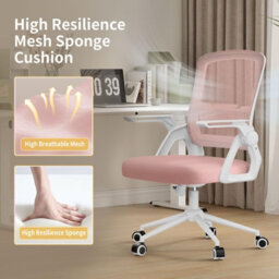 Onemill Executive Office Chair With Padded Seat Cushion, Flip-Up Armrest And Lumbar Support For Home Or Office Use - thumbnail 2