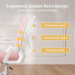 Onemill Executive Office Chair With Padded Seat Cushion, Flip-Up Armrest And Lumbar Support For Home Or Office Use - thumbnail 5