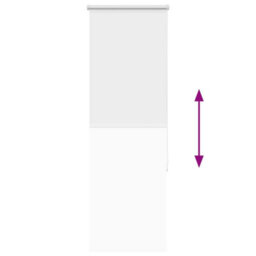 Berkfield Roller Blind Blackout White 40X130 Cm Fabric Width 35.7 Cm Polyester - thumbnail 9