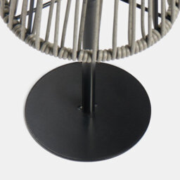 Ohs Rattan Solar Table Lamp Cordless Outdoor Garden Light Auto Sensor - Grey - thumbnail 8
