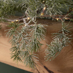 Samuel Alexander 1.8M Pine Needle Christmas Garland With Pinecones And 120 Warm White Leds - thumbnail 3