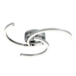 Curve - Chrome LED Flush Ceiling Light - thumbnail 2