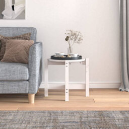 Walplus Coffee Table White  52.5X45 Cm Solid Wood Pine - thumbnail 3