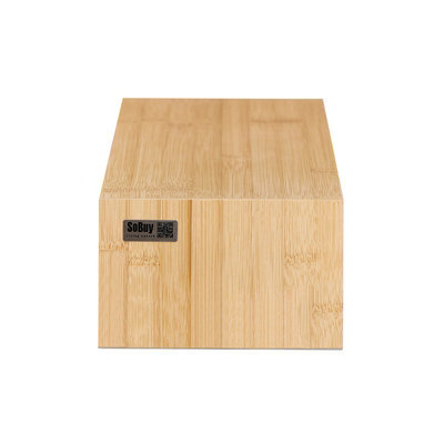 Sobuy Frg198-N, Bamboo Monitor Stand Computer Riser Desk Organizer, W47Xd18Xh11 - image 1