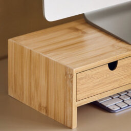 Sobuy Frg198-N, Bamboo Monitor Stand Computer Riser Desk Organizer, W47Xd18Xh11 - thumbnail 7