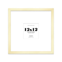 "12X12"" Gold Picture Frame - 12X12"" Square Frame With 8X8"" Mount For 12X12""/8X8"" Pictures Art Deco Style Room Decor, 1 Pack" - thumbnail 1