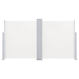 Walplus Patio Retractable Double Side Awning Garden Sun Shade Canopy Gazebo For Back Door, Porch, Patio 170X600 Cm Cream - thumbnail 2