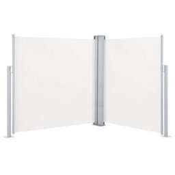 Walplus Patio Retractable Double Side Awning Garden Sun Shade Canopy Gazebo For Back Door, Porch, Patio 170X600 Cm Cream - thumbnail 4