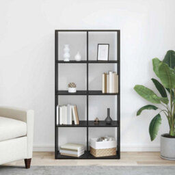 Walplus Book Cabinet Black Oak 69.5 X 29 X 137.5 Cm Engineered Wood - thumbnail 4