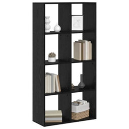 Walplus Book Cabinet Black Oak 69.5 X 29 X 137.5 Cm Engineered Wood - thumbnail 3