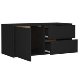 Vidaxl Tv Cabinet Black 80X34X36 Cm Engineered Wood - thumbnail 6