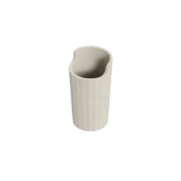 Cosmic Toothbrush Holder, Bathroom Tumbler, White, Recycled Materials, Award-Winning Design, Avenir Collection