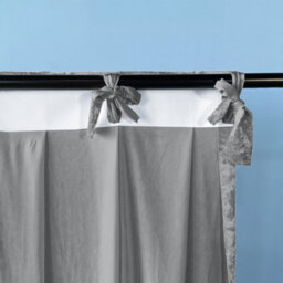 Neel Blue 4X1M Crushed Velvet Backdrop, Photography Background Blackout Curtain - Silver - thumbnail 5