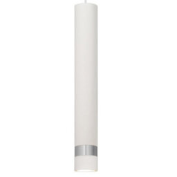 Luminosa Lighting Luminosa Tuba Straight Bar Pendant Ceiling Light White, Chrome 60Cm - thumbnail 4