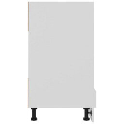 Vidaxl Oven Cabinet Lyon White 60X46X81.5 Cm Engineered Wood - thumbnail 6