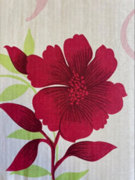 Homespace Direct Ltd Bethany Red Floral Duvet Cover Set Reversible Zig Zag Bedding - thumbnail 2