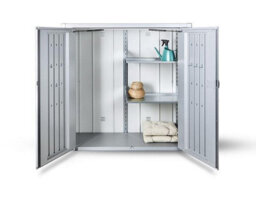 Biohort High Quality 4Ft X 2Ft Romeo Garden Patio Locker - Metallic Quartz Grey - thumbnail 5