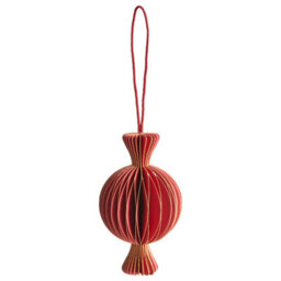 Beliani Set Of 16 Christmas Tree Ornaments Rauma Paper Multicolour - thumbnail 6