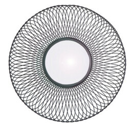 Aspect Furniture Juliet Round Accent Mirror,sunburst Design,black - thumbnail 3