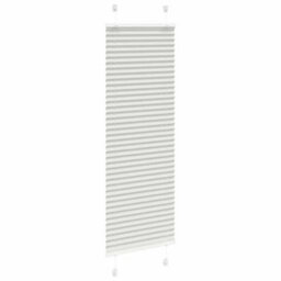 Berkfield Pleated Blind Light Grey 40X150 Cm Fabric Width 39.4 Cm Polyester - thumbnail 3