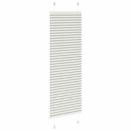 Berkfield Pleated Blind Light Grey 40X150 Cm Fabric Width 39.4 Cm Polyester - thumbnail 4