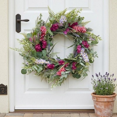 Garden Greatness Floral Wisteria Spring Door Wreath