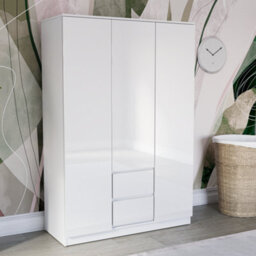 Lassic Vida Designs Glinton 3 Door 2 Drawer Wardrobe (100% Fsc), White - thumbnail 5