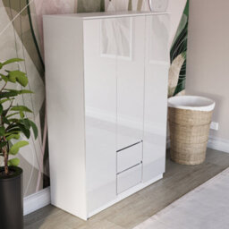 Lassic Vida Designs Glinton 3 Door 2 Drawer Wardrobe (100% Fsc), White