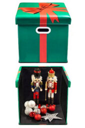 Christmas Tree World Multi-Purpose Decorations Storage Ottoman Box